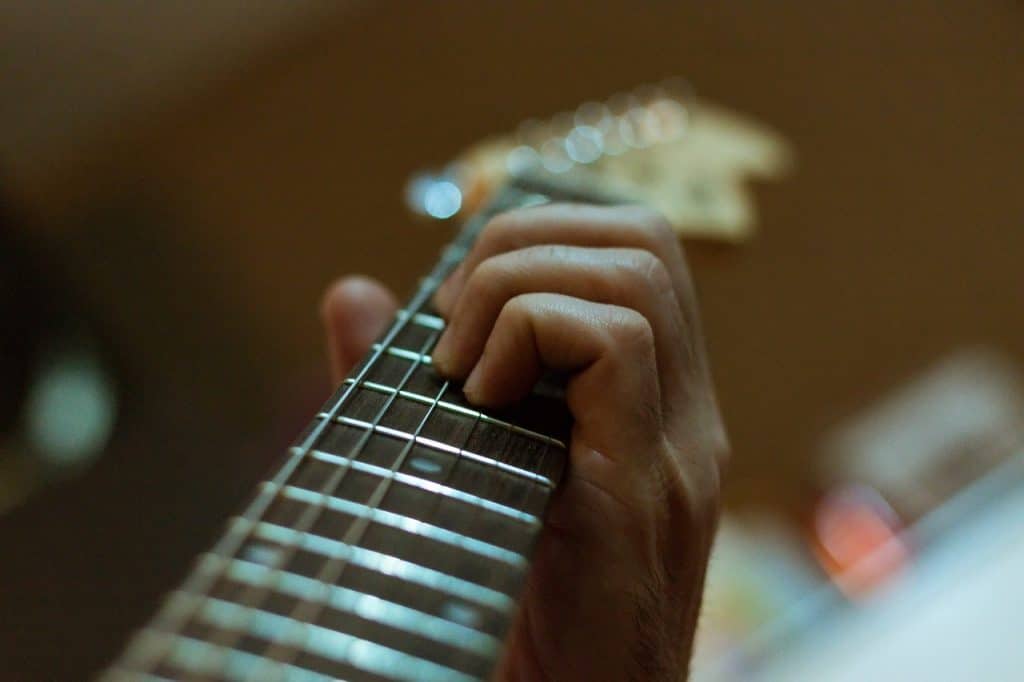 Elektrische Gitarre Nahaufnahme